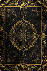An elegant luxury background with golden accents and intricate patterns, creating a classy and upscale atmosphere.