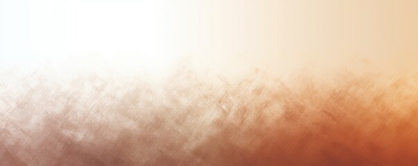 Brown and white gradient noisy grain background texture painted surface wall blank empty pattern with copy space for product design or text 