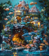 Undersea Fantasy Castle