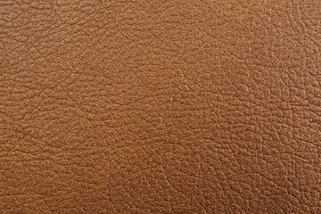 Light brown leather as background, top view