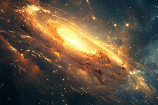 The Glowing Spiral Galaxy