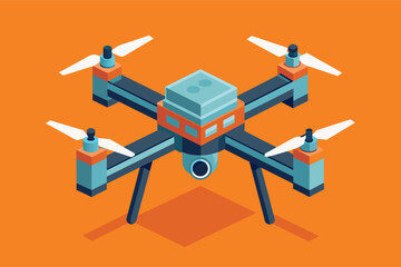 minimalist drone vector with a modular design for different functionalities.
