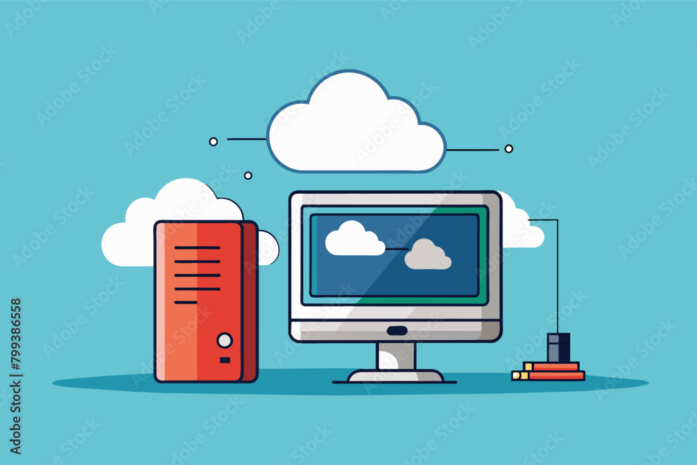 Poster minimalist computer with a single, powerful core and a cloud-based operating system.
