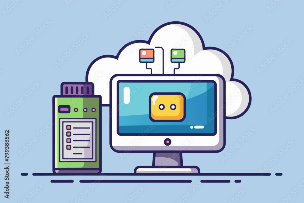 Poster minimalist computer with a single, powerful core and a cloud-based operating system.
