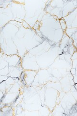 Obraz premium Elegant white marble texture with golden veins