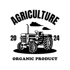 Farmer logo sign badge isolated. Farmers market logo with background vector design