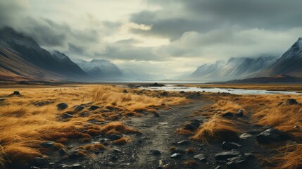 Fototapeta premium Rocky Mountains, Iceland