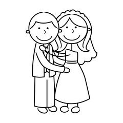 Stick Figure People Wedding