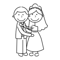 Stick Figure People Wedding