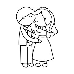 Stick Figure People Wedding