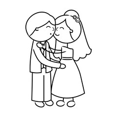 Stick Figure People Wedding