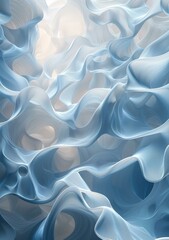 Obraz premium Blue and white abstract painting