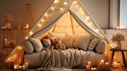 Cozy Teepee Tent Indoor