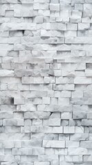 White irregular brick wall texture background