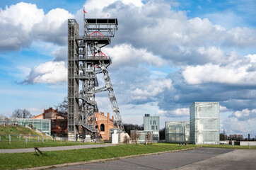 Katowice, Silesian, Poland - The industrial site of the Silesian museum about the history of mining