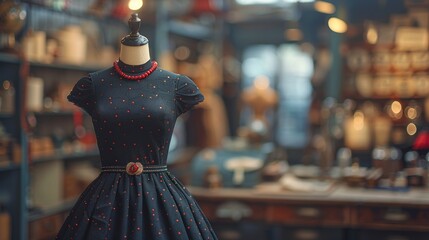 Dress Displayed on Mannequin in Store.