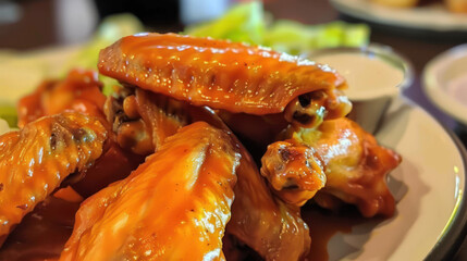 Scrumptious Buffalo Chicken Wings Feast, Culinary World Tour, Food and Street Food