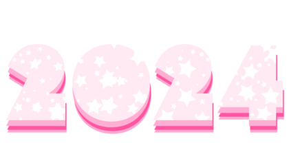 pink 2024 calligraphy 