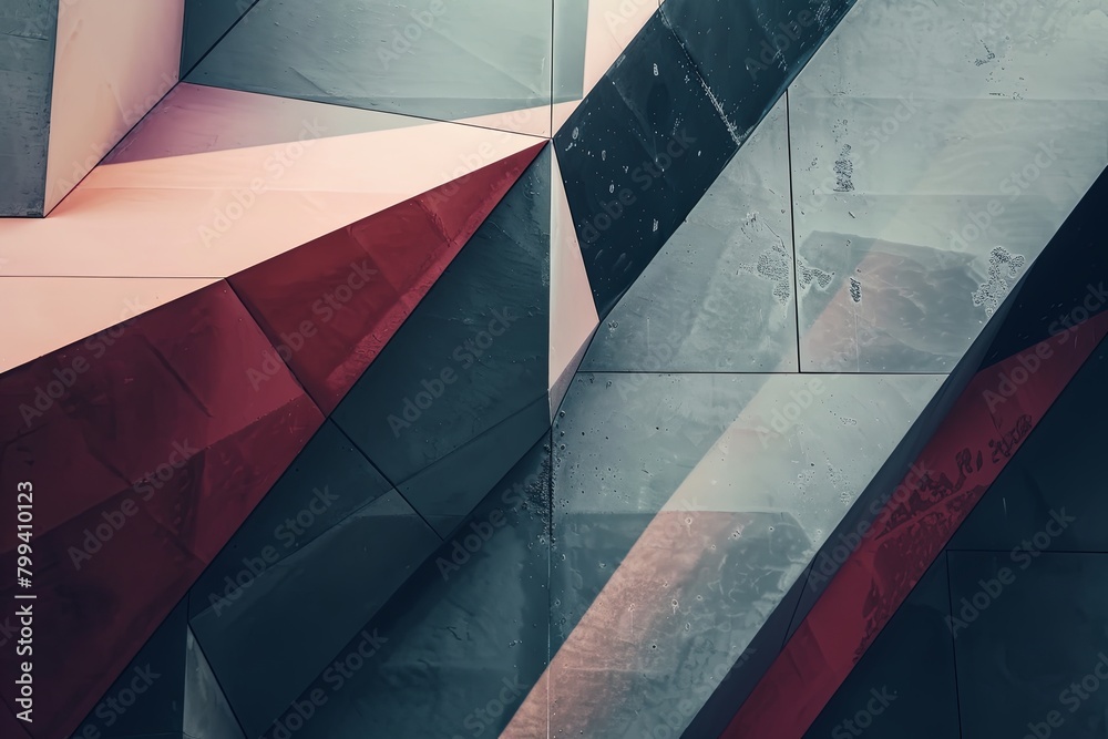 Poster abstract geometric shapes suitable for modern designs. perfect for finance, architecture, or tech pr