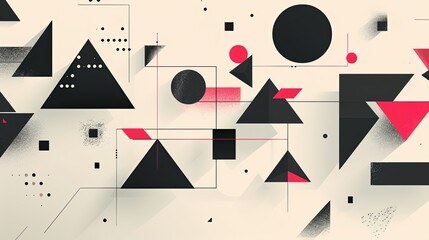 Abstract geometric shapes suitable for modern designs. Perfect for finance, architecture, or tech presentations. Adds sleekness and professionalism to visuals. Generative AI.