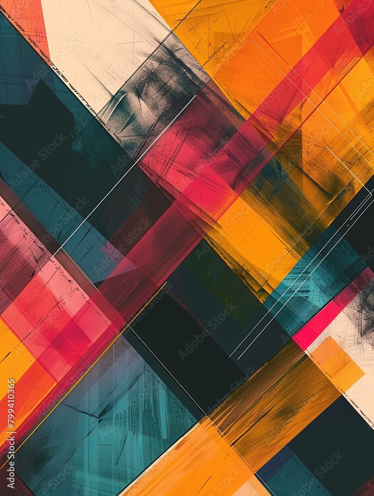 Poster a sophisticated image showcasing geometric shapes, perfect for designs requiring modernity and preci