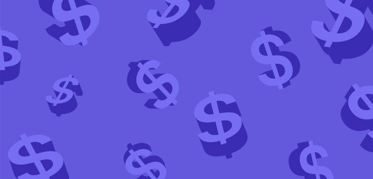 dollar pattern, money background , dollar currency symbols, seamless pattern. vector illustration