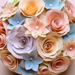 Beautiful Paper Flower Bouquet