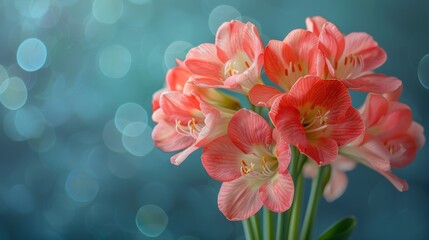 Vase of Pink Flowers on Table