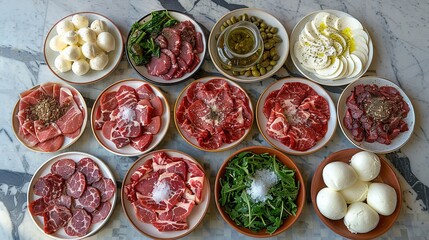  Meat & Veggies, Garlic Bowl, Olive Bowl