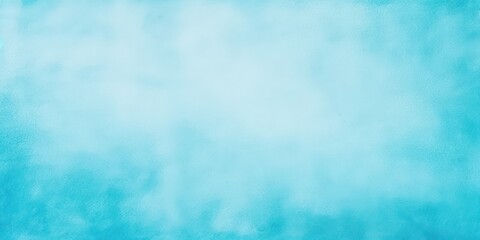 Cyan and white gradient noisy grain background texture painted surface wall blank empty pattern with copy space for product design or text