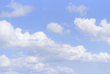 Obraz premium blue sky with white clouds