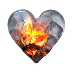 A heart made of ice and fire