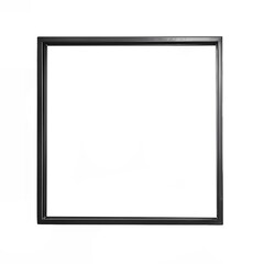 A black frame with a white background