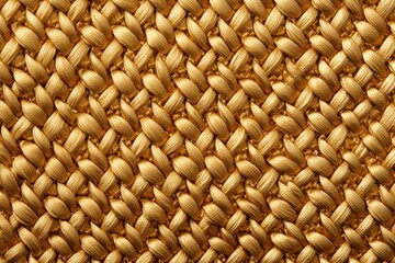 Gold close-up of monochrome carpet texture background from above. Texture tight weave carpet blank empty pattern with copy space for product 