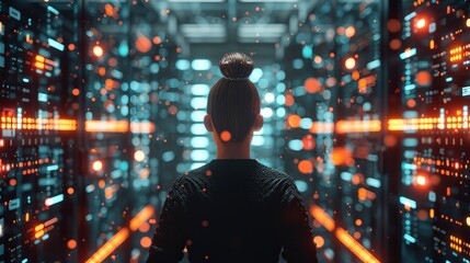 Data Privacy Guardian Ensuring Compliance and Protection in a Glowing Data Center