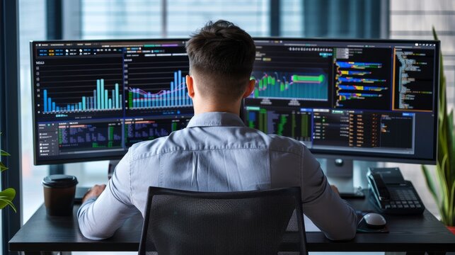 Unveiling the Secrets SEO Analyst Delving into Competitor Strategies with Dual Monitors and Code Snippets