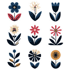 Blooming Flower Vector Design Elements: Elevate Your Creations with Floral Beauty