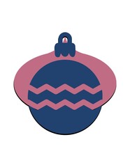 Obraz premium A blue and pink ornament with a blue and pink swirl design