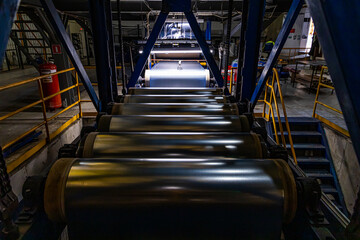 Gleaming Cylinders of Progress at a Russian Metal Coating Facility