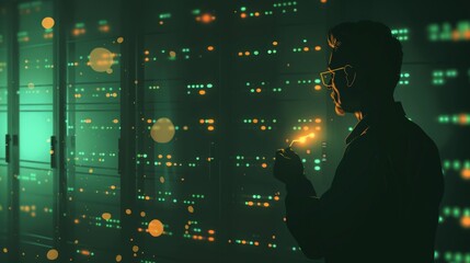 Dynamic Data Visualization Expert Analyzing RealTime Server Performance for SEO and AI Strategy