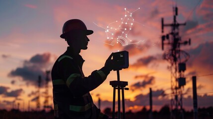 CuttingEdge Technology AIPowered Weather Station Installation by Field Engineer