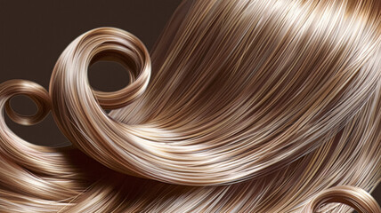 Hairstyle, beauty and hair care, long light brown healthy hair texture background for haircare shampoo, hair extensions and hair salon