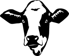 Vector of a cow head design on white background. Farm Animal. Easy editable layered vector illustration. Vector Bull