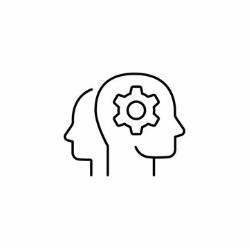 recommend clip art: mindset gear in head icon