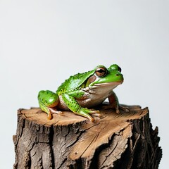 Fototapeta premium frog on a branch