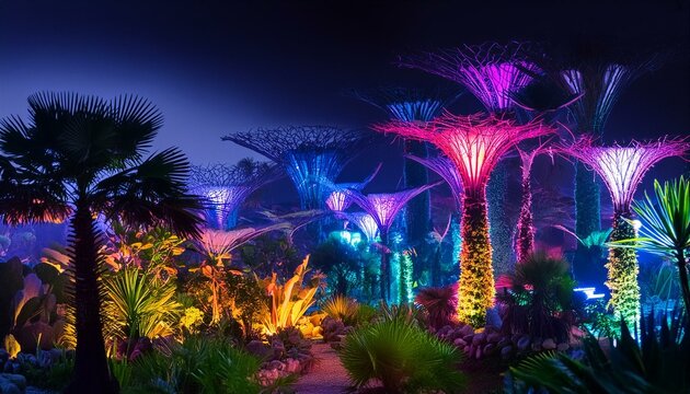 strange exotic garden