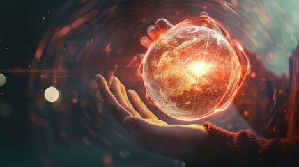 Future Tech Visionary Embracing the Power of AI Innovation Futuristic Conceptual Stock Image