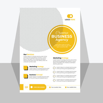 Business flyer template design.