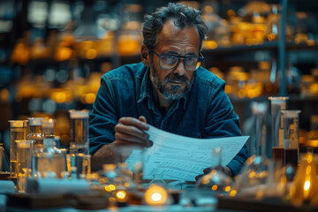 A researcher analyzing data and drawing conclusions, advancing the collective understanding of a particular field. Concept of academic contribution. Generative Ai.