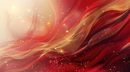 Generate a vector graphic background design featuring a rich combination of red and gold